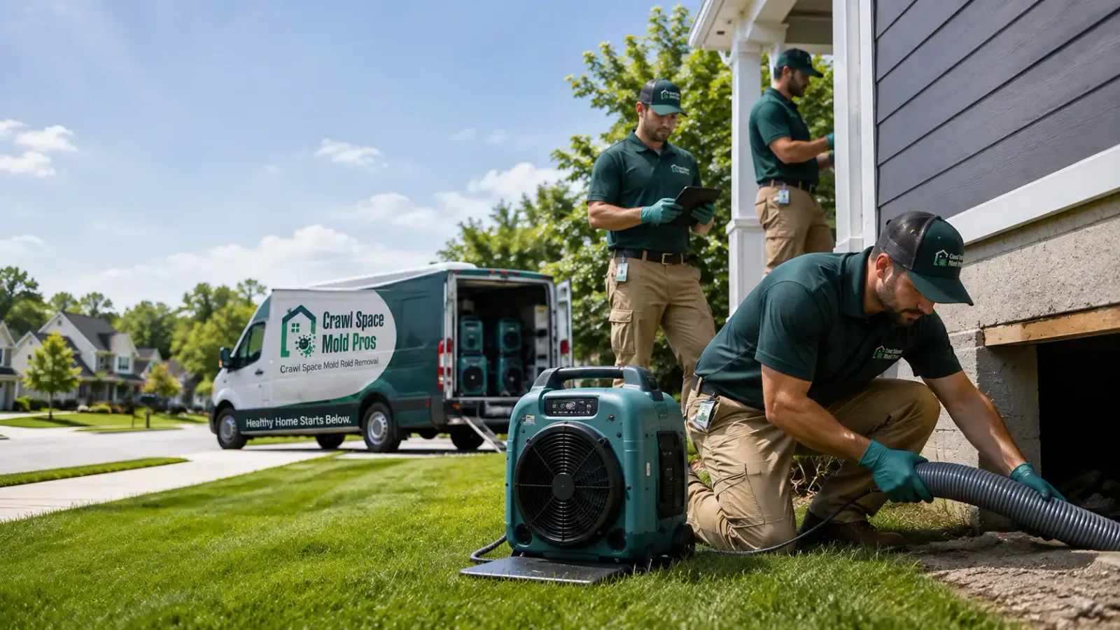 Crawl Space Mold Removal in Orient, IA